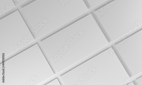 Business cards duplicated on a grid. Mockup design.
