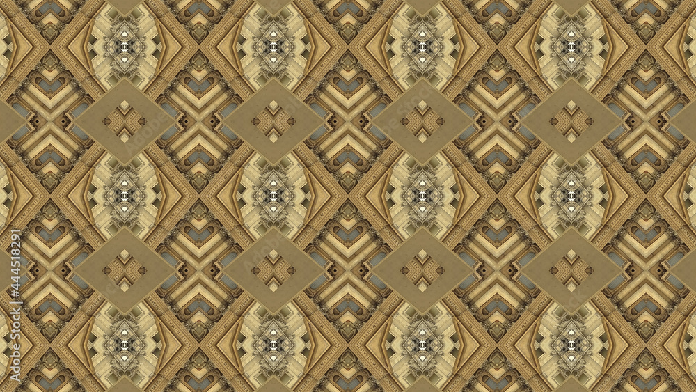 Kaleidoscope composition pattern from St Peters Basilica, Rome