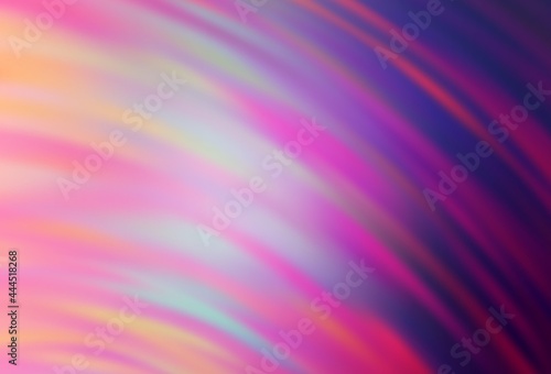 Light Pink vector template with bent lines.
