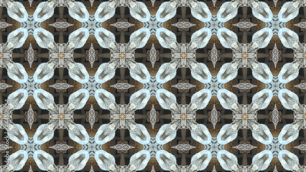 Kaleidoscope pattern from Parliament in Vienna, Austria