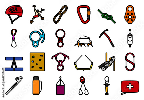 Alpinist Icon Set