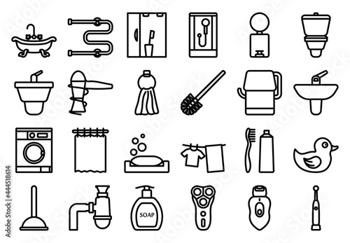 Bathroom Icon Set