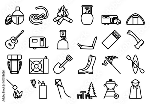 Camping Icon Set
