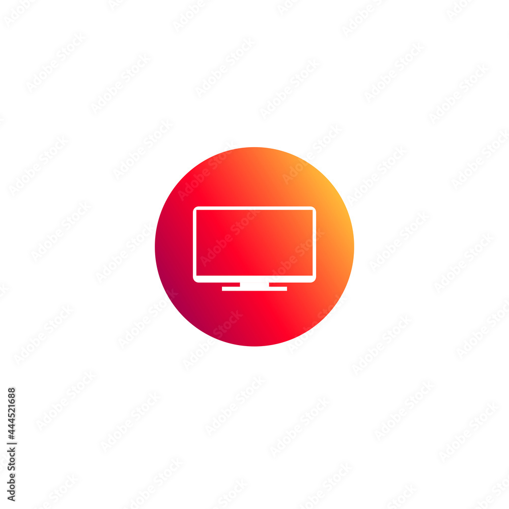 tv monitor icon. Vector Illustration for mobile concept and web design tv monitor icon. Vector Illustration for mobile concept and web design