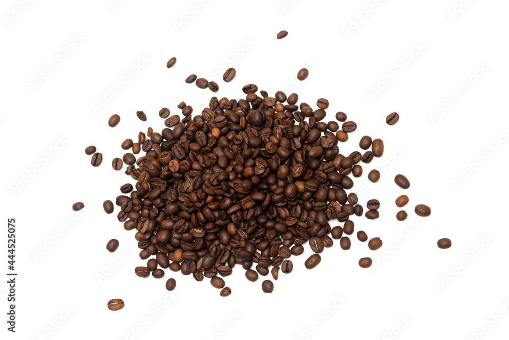 Coffee beans on white background Coffee beans on white background