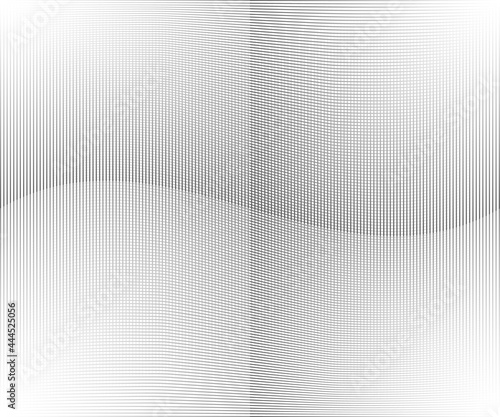 Striped vector template for your ideas, monochromatic lines texture. Pattern waved lines texture. Abstract halftone background © bebuntoon