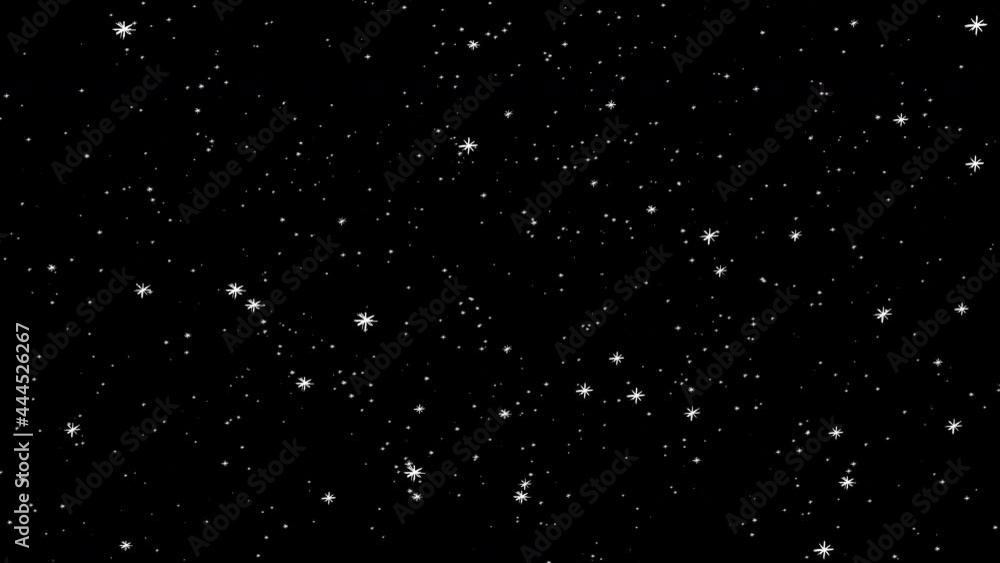 Cartoon with starry sky Cartoon with starry sky
