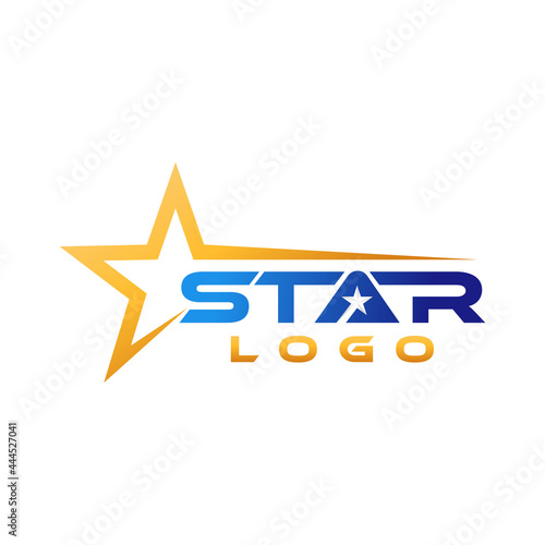 Abstract Star Logo icon Design Vector template. Simple and Elegant Star Logo design concept. Star Logo icon vector design template for business  branding  company  website  symbol  corporate  logo.