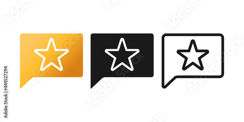 Rating  Review  or feedback icon vector illustration. Customer rating icon vector design template. Customer Review Feedback with Star vector icon design for website  symbol  logo  sign  app  UI.