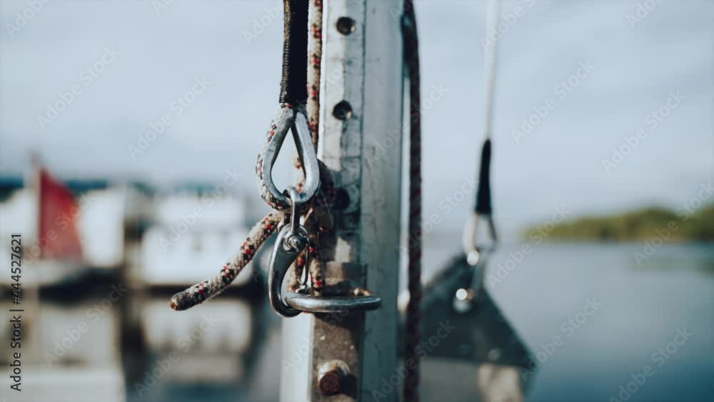 Preparing a sailing yacht for departure Preparing a sailing yacht for departure