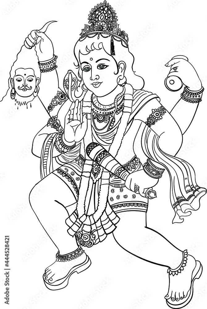Hindu God Images Black And White