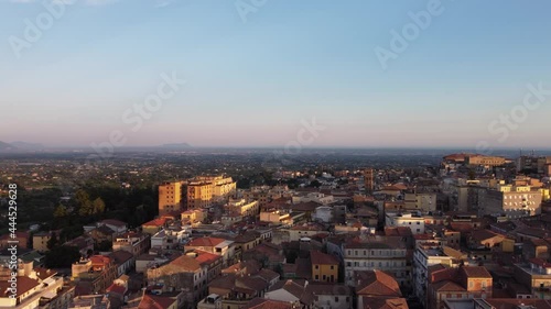 Veduta aerea del centro storico di Velletri, a poca distanza da Roma. photo