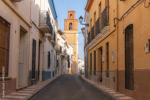 Senija Street, with the bell tower in the background. © MiguelAngel