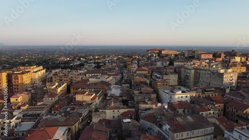 Veduta aerea del centro storico di Velletri, a poca distanza da Roma. photo