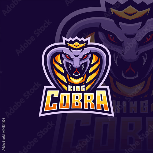 King cobra e sport logo template