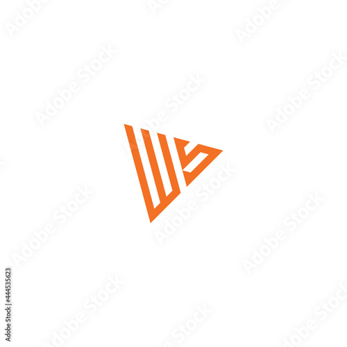modern minimalist ws logo design