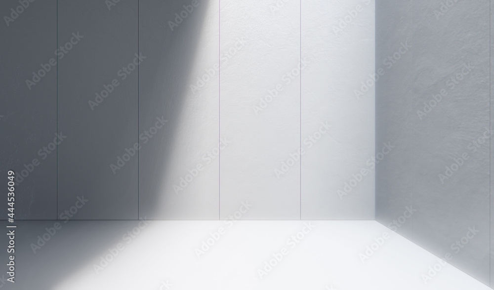 Fototapeta premium Empty space with white concrete
