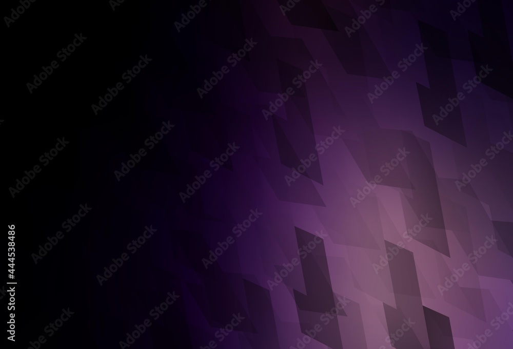 Obraz premium Dark Purple vector background in polygonal style.