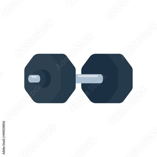 Fitness dumbbells made of steel with weights for lifting exercises to build muscle.