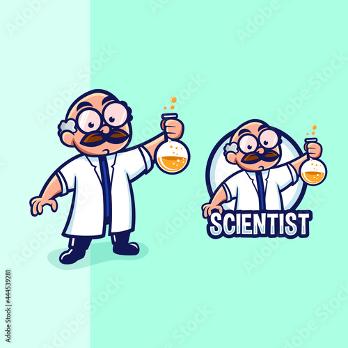Scientist Mascot Logo 
