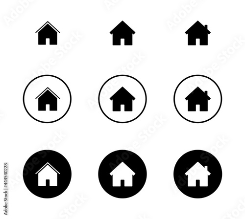 Home icon set, home icon vector. for web	