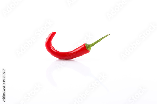 Red chili pepper isolated on a white