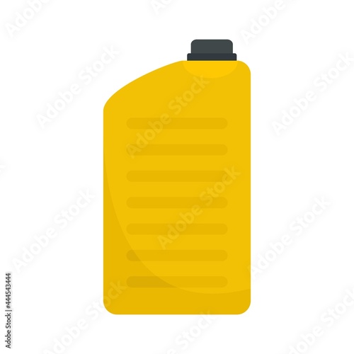 Yellow canister icon flat isolated vector