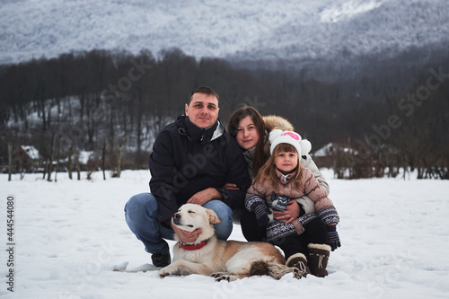 Fotografie Vacation with family during New Years Christmas holidays