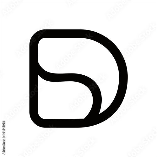 creative design vector simple logo initial ds photo