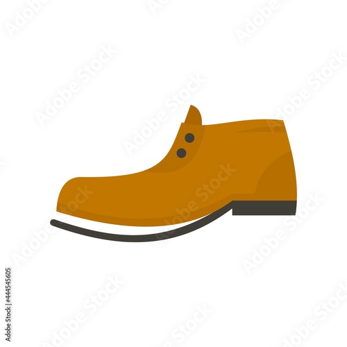 Garbage shoe icon flat isolated vector