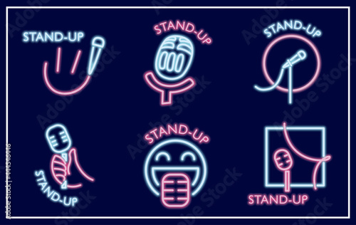 Vector logo of a stand-up, humorous show