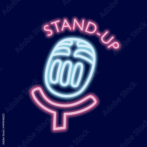 Vector logo of a stand-up, humorous show