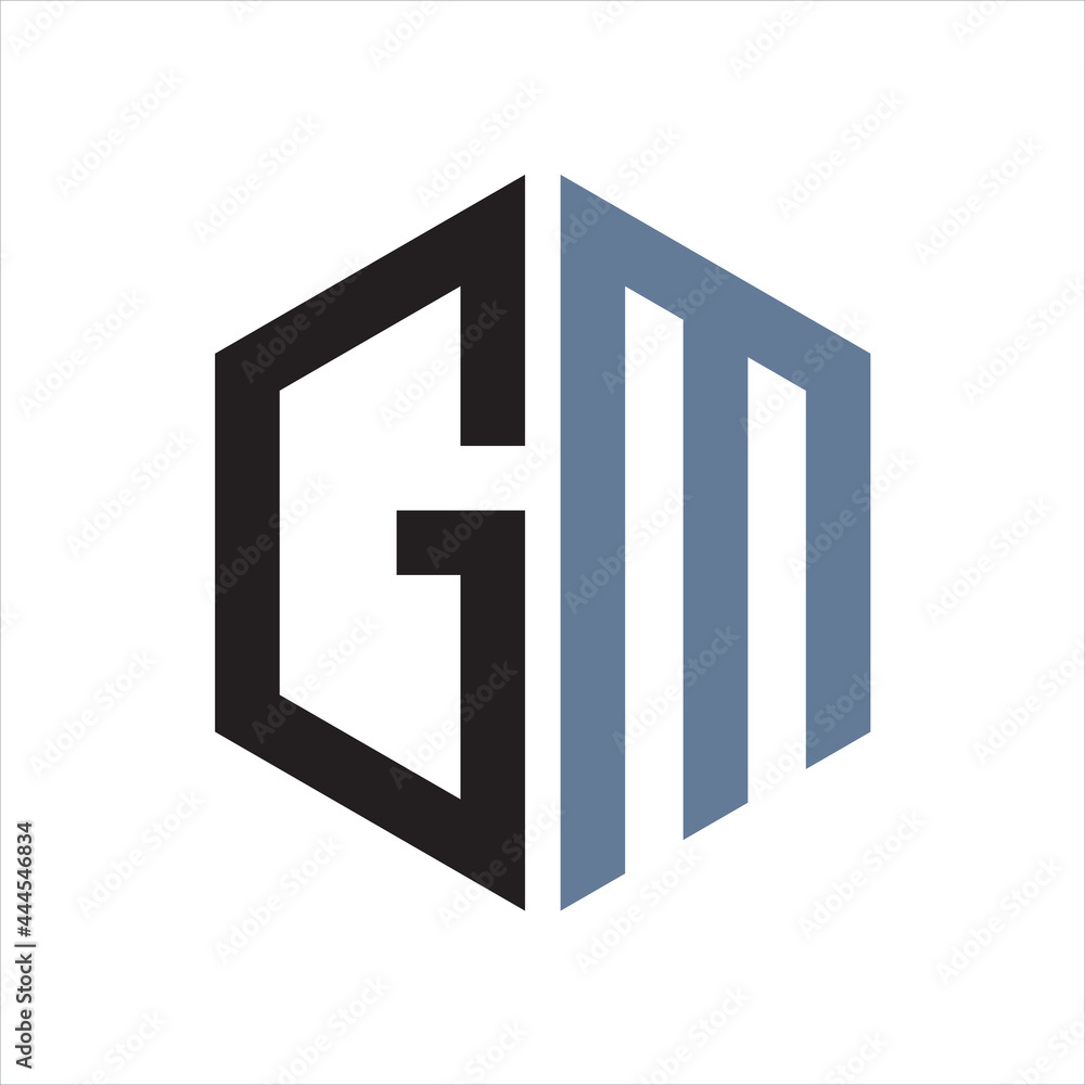 creative design vector simple logo initial gm creative design vector simple logo initial gm