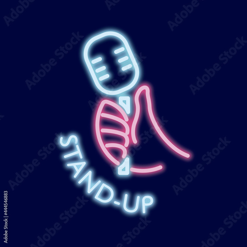Vector logo of a stand-up, humorous show