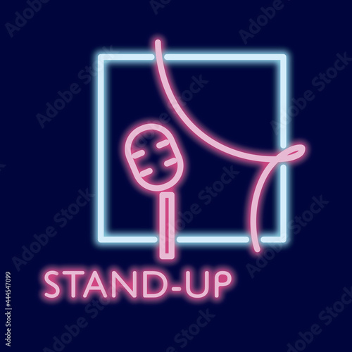 Vector logo of a stand-up, humorous show