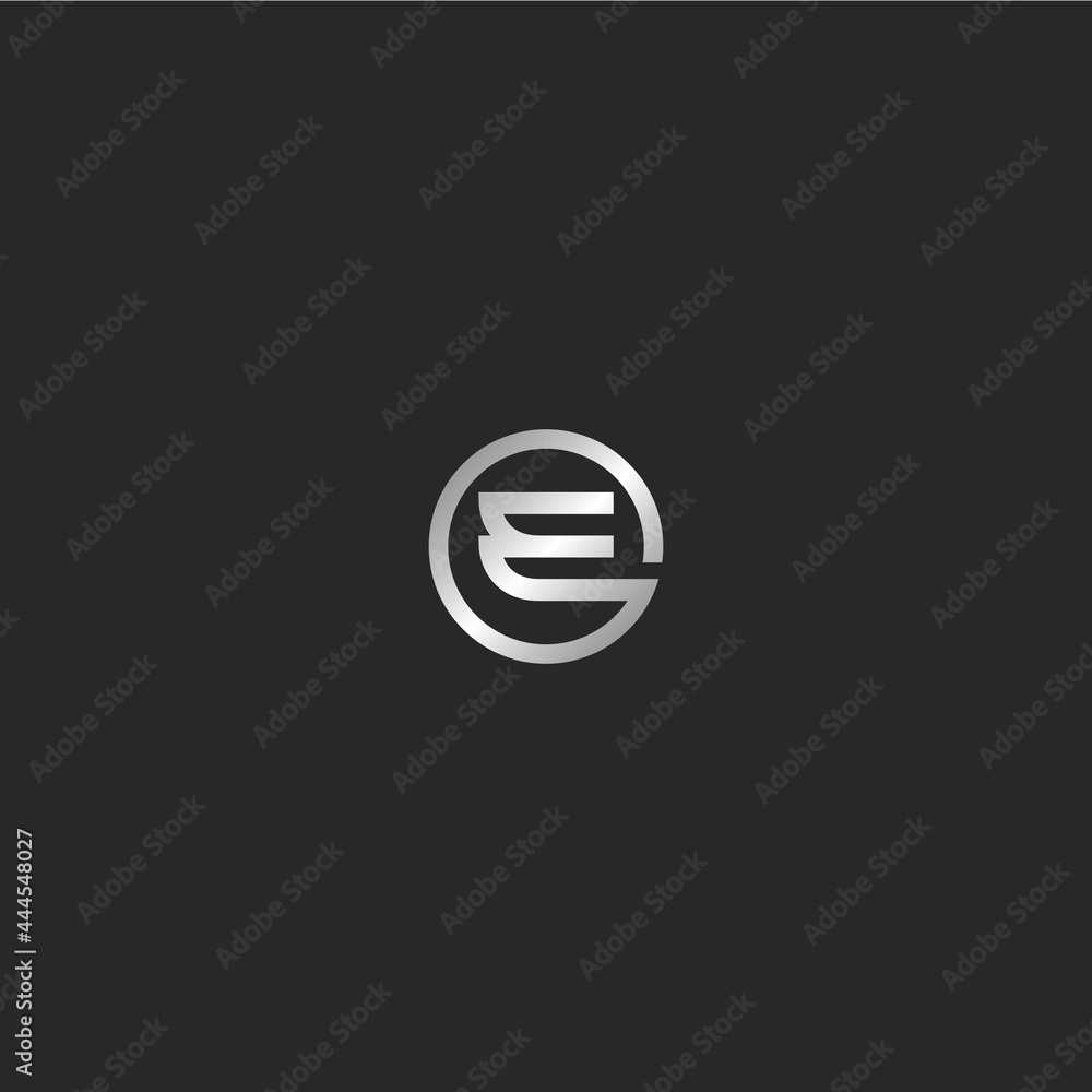 electric e letter logo design electric e letter logo design