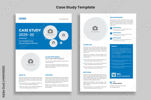 Case Study Creative Template, Flyer Template, Double Side Flyer, Brochure Cover, Poster Template design
