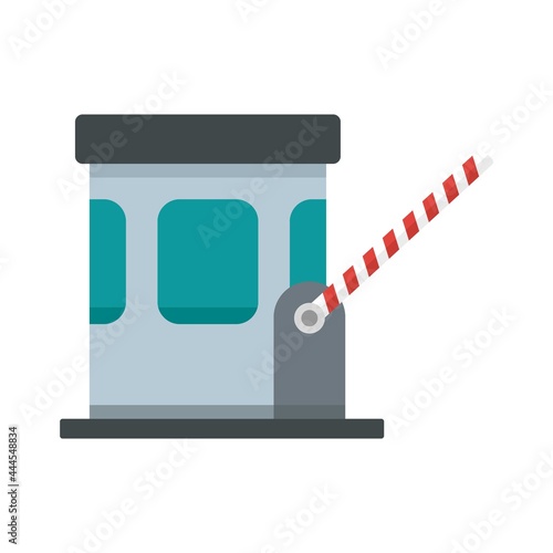 Toll road icon flat isolated vector
