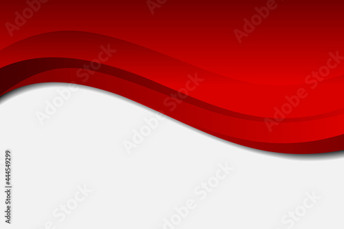 Red background with wave