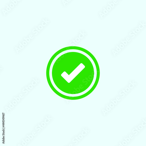 Free Download Check mark green line icons. Vector illustration. - Vector - GFXLoad