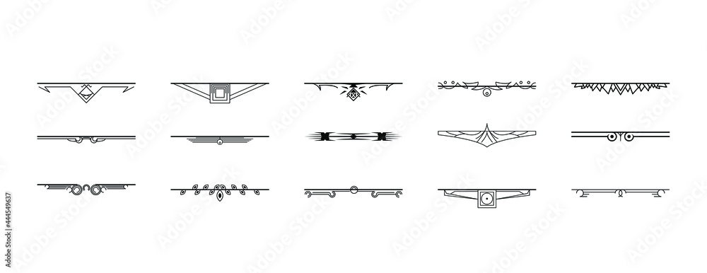 Set Black Simple Line Collection Doodle Border Elements Vector Design Style Sketch Isolated Illustration For Banner Set Black Simple Line Collection Doodle Border Elements Vector Design Style Sketch Isolated Illustration For Banner