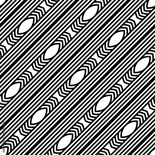 Design seamless monochrome stripy pattern