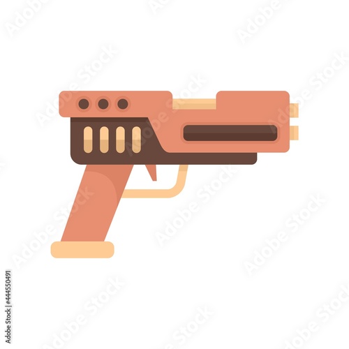 Automatic blaster icon flat isolated vector
