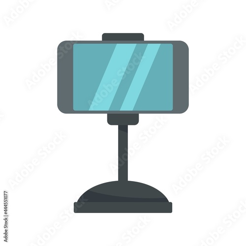 Smartphone car holder icon flat isolated vector