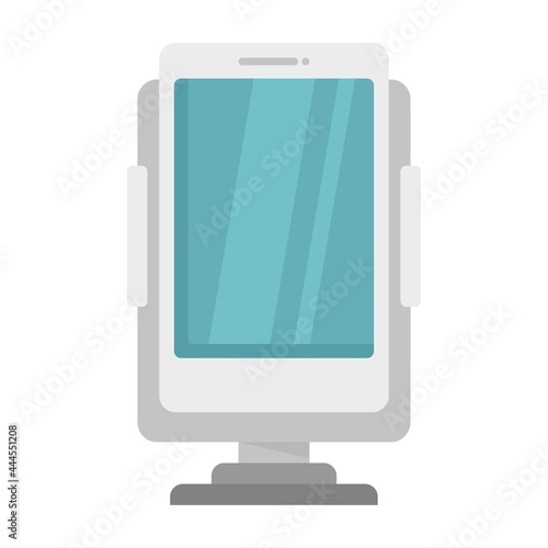 Phone holder accessories icon flat isolated vector