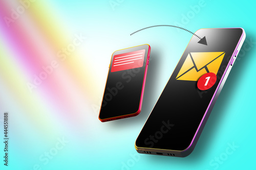 SMS on smartphone. Instant ...