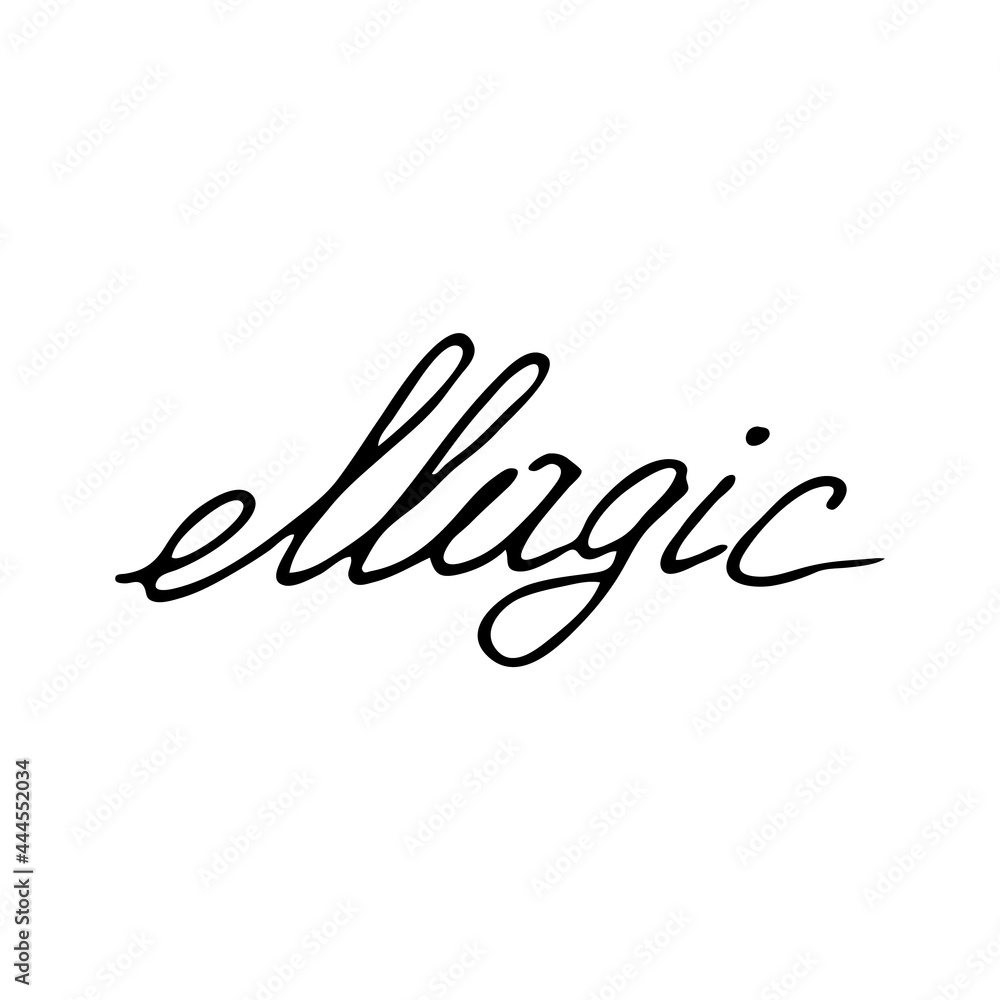 Doodle element for magic, Halloween. Hand-drawn image for various designs. magic text Doodle element for magic, Halloween. Hand-drawn image for various designs. magic text