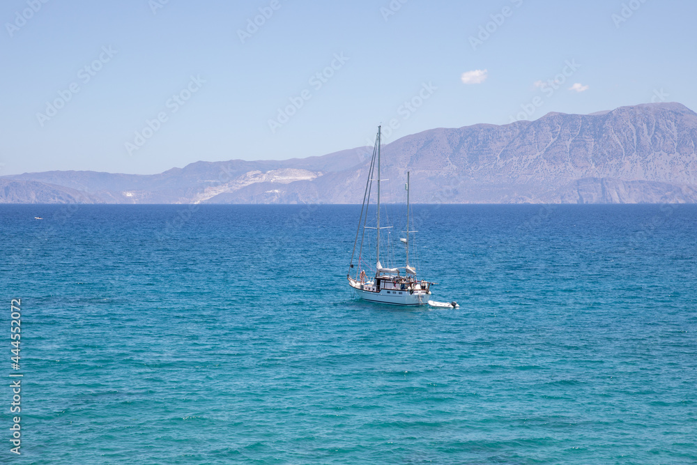 The city of Agios Nikolaos on the island of Crete Greece. Types of the city. The city of Agios Nikolaos on the island of Crete Greece. Types of the city.