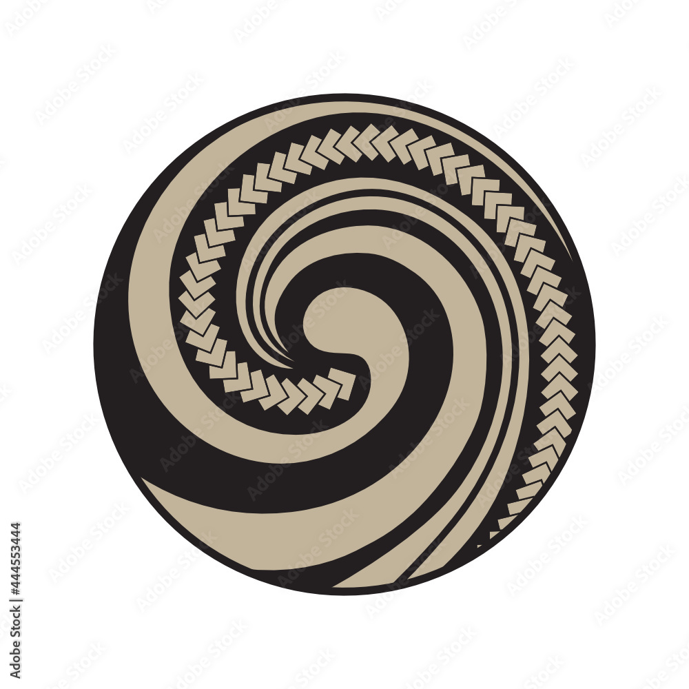 Koru. Maori symbol is a spiral shape based on silver fern frond Koru. Maori symbol is a spiral shape based on silver fern frond