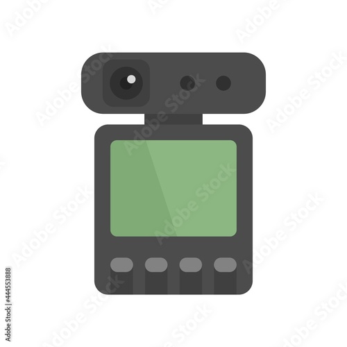 Dvr recorder icon flat isolated vector